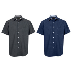 Mens Onyx Lounge Shirt Short Sleeve