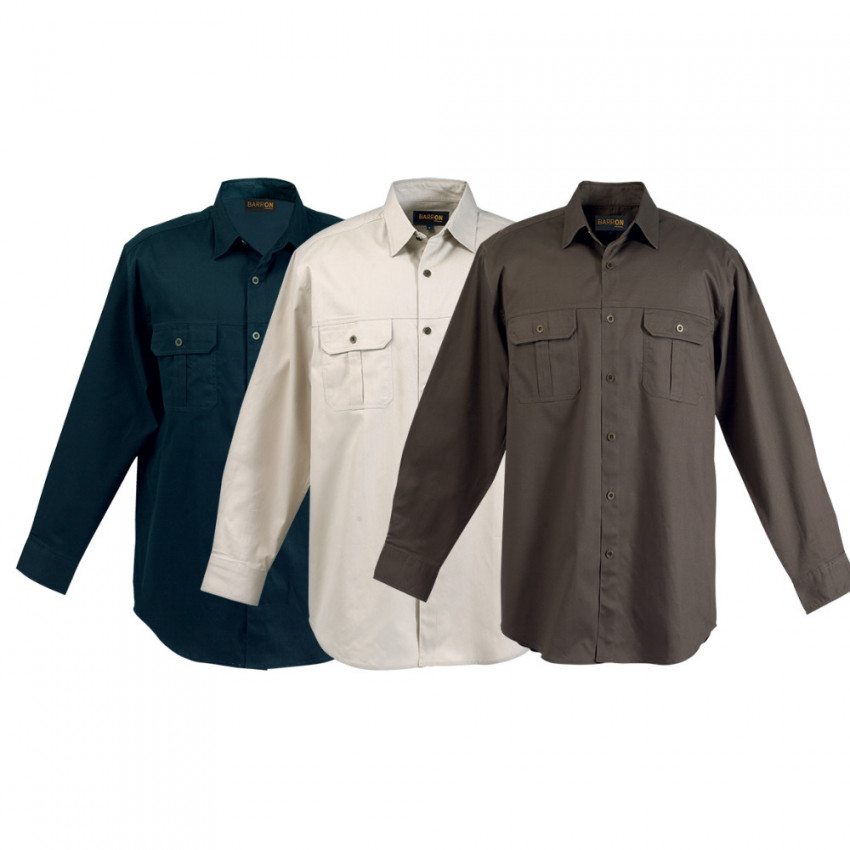 Mens Bush Shirt Long Sleeve