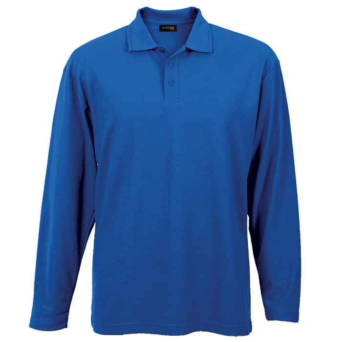 Mens 175g Pique Knit Long Sleeve Golfer