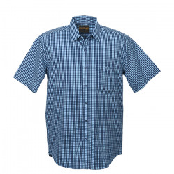 Mens Unity Check Lounge Short Sleeve Shirt