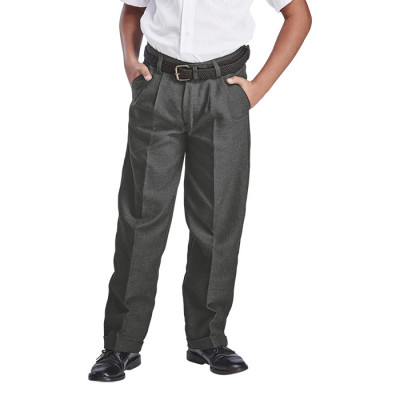 Boys School Trouser - Grey Melange