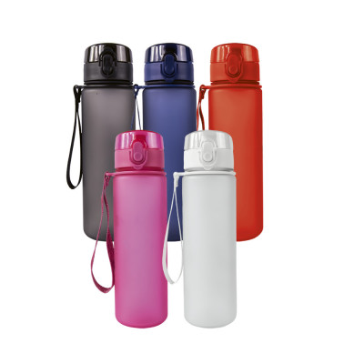 600ml Frosted Cylinder Water Bottle