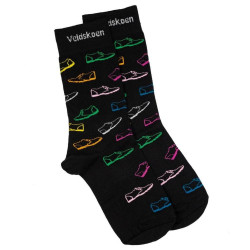 Black & Multi Colour Socks