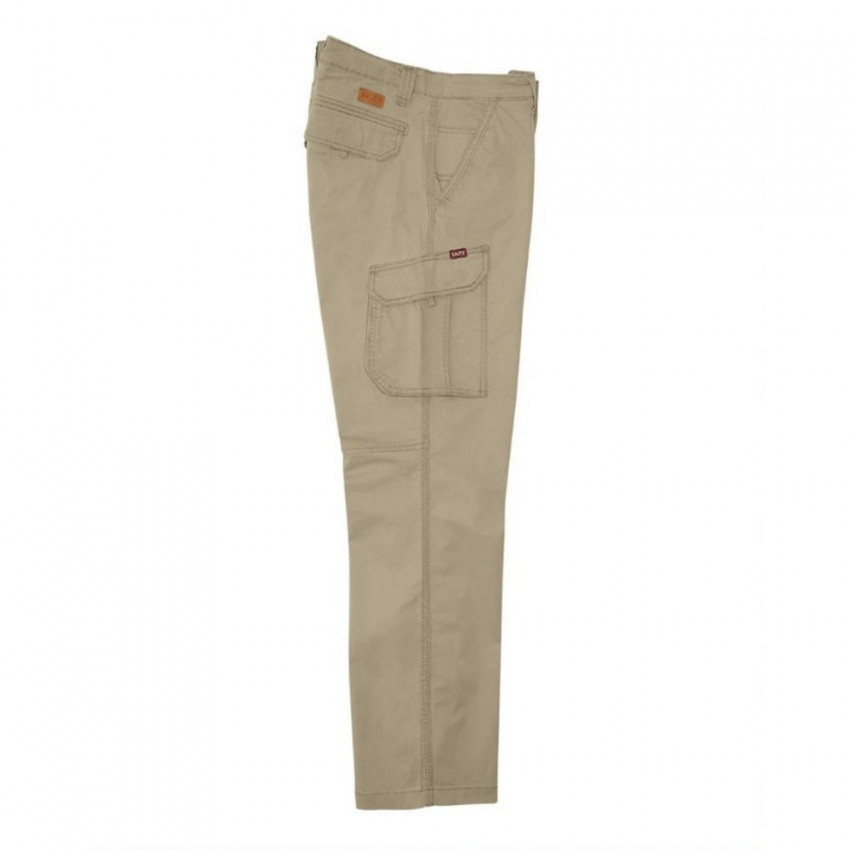 Kariba Mens Stretch Utility Cargos - Khaki