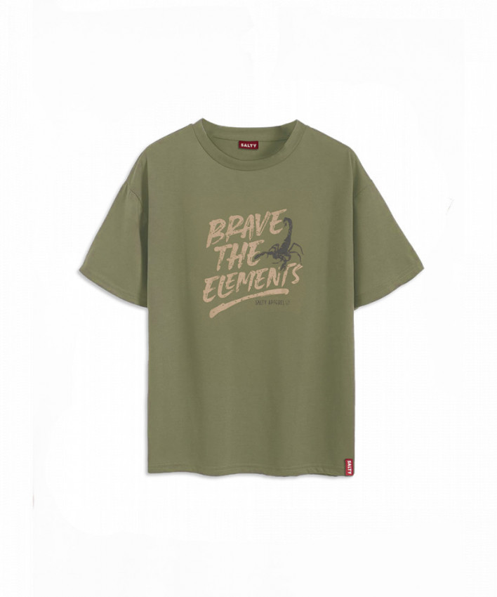 Printed T-Shirt Brave The Elements