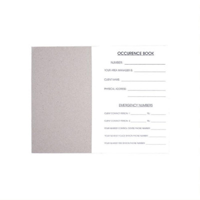 A4 OB Occurrence Book