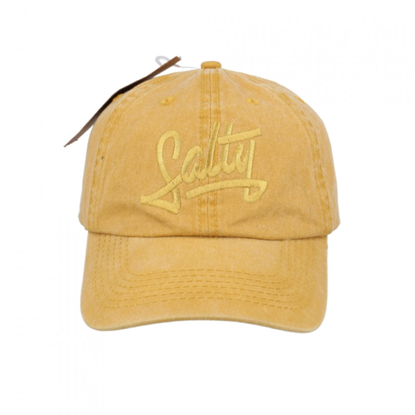 Equator Sun Cap with Embroidery - Mustard